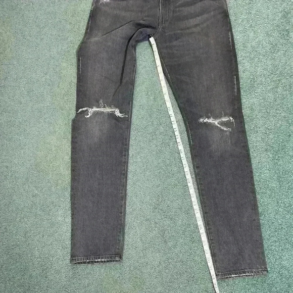 Citizens of Humanity Mens Noah Super Skinny Jeans 33x32 Grey Distressed Premium - Picture 11 of 12